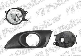 Купити 8126301E Polcar - Фара протитуманна передня права сторона тип лампи=H11 з рамкою ECE/SAE TOYOTA AVENSIS (T25)  07.