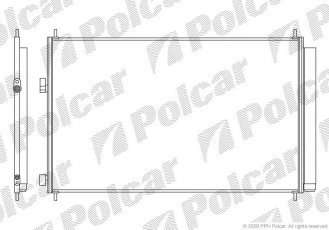 Купить 8148K81K Polcar - Радиаторы кондиционера 706 (676)  x427 (417)  x16 A/A пайка C AC=  (+)  TOYOTA RAV-4 06- 1AZ-FE (PJ)