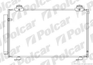 Купити 8186K82K Polcar - Радіатори кондиціонера 648x370x17 A/A пайка З КПП=M/A AC=  (+)  TOYOTA COROLLA VERSO 04- 2231ccm 2AD-FT