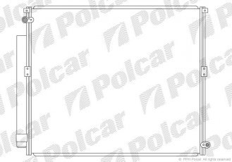 Купити 8178K82K Polcar - Радіатори кондиціонера 630x505x16 A/A пайка З КПП=M/A AC=  (+)  TOYOTA LAND CRUISER 120 02- 2982ccm 1K