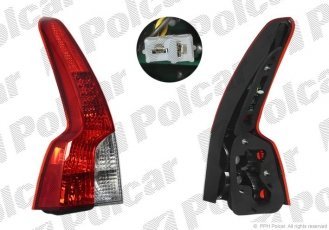 Купити 904388U Polcar - Ліхтар задній права сторона AL тип лампи=LED ECE VOLVO S40/ V50 (MS/MW)  04.07-  (Q)