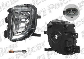 Купить 9518292E Polcar - Фара противотуманная передняя левая сторона тип лампы=H8 ECE VOLKSWAGEN GOLF VI (1L)  10.08-  (PJ)