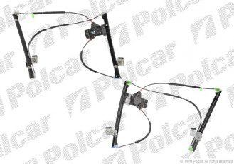 Купити 9524PSG6 Polcar - Склопідіймач електричний без електромотора права сторона VOLKSWAGEN POLO (6N2)  HB 10.99-09.01