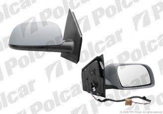 Купить 9526525M Polcar - Зеркало внешнее правая сторона управление электр. крышка под покраску обогреваемое стекло выпуклое с