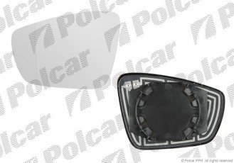 Купити 9533542M Polcar - Вклад дзеркала зовнішнього ліва сторона обігрівається скло асферичное VOLKSWAGEN POLO (6R)  08.09-  (PJ)