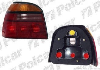 Купити 953888E Polcar - Ліхтар задній права сторона червоно-жовта ECE VOLKSWAGEN GOLF III (1H)   (HB+ комбі+CABRIO)  08.91-04
