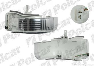 Купить 9578206R Polcar - Указатель поворота боковой правая сторона FER в зеркале тип лампы=LED белый ECE/SAE VOLKSWAGEN TOURA