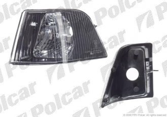Купить 9041201E Polcar - Указатель поворота передний правая сторона TYC черная рамка ECE VOLVO S40/ V40 (VS/VW)  01-03 (PJ)