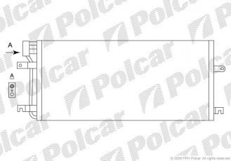 Купити 9566K8C2 Polcar - Радіатор кондиціонера VW TRANSPORTER IV з бортовою платформою/ходова частина (70XD)  92-03,TRANSPORTER