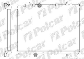 Купити 5723084 Polcar - Радіатори охолодження 555x380x29 A/P пайка КПП=M AC=  (-)  PEUGEOT 206 1997ccm DW10TD (PJ)