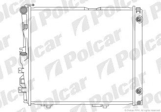 Купить 502408A0 Polcar - Радиаторы охлаждения 530x480x34 A/P пайка КПП=A AC=  (+)  MERCEDES 124 84-/93- 2799ccm M104.942 (P)