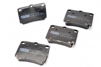 Купить FDB1570 FERODO Тормозные колодки задние Pajero Sport 1 (2.5 TD, 3.0 V6) с звуковым предупреждением износа