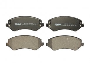 Купить FDB1576 FERODO Тормозные колодки передние Voyager (2.4, 2.5 CRD, 3.3 AWD) с звуковым предупреждением износа
