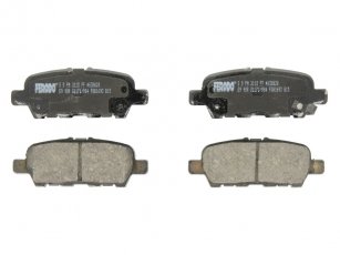 Купить FDB1693 FERODO Тормозные колодки задние Infiniti FX (35, 35 AWD, 45) с звуковым предупреждением износа