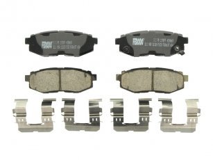Купить FDB4187 FERODO Тормозные колодки задние Legacy (2.5 GT, 2.5 GT AWD) с звуковым предупреждением износа