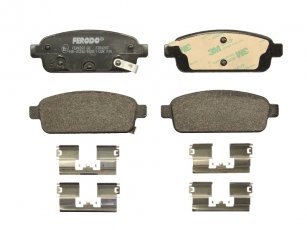 Купить FDB4265 FERODO Тормозные колодки задние Tracker (1.4, 1.6, 1.7, 1.8) с звуковым предупреждением износа