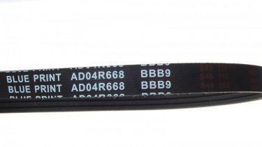 Ремінь приводний AD04R668 BLUE PRINT – (4 ребра)Довжина: 668 мм фото 2