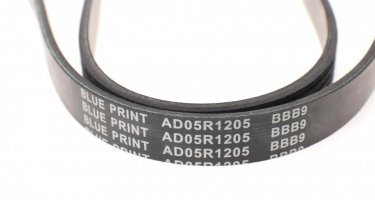 Ремень приводной AD05R1205 BLUE PRINT – (5 ребер)Длина: 1205 мм фото 3