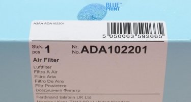 Повітряний фільтр ADA102201 BLUE PRINT –  фото 4