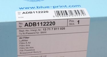 Воздушный фильтр ADB112220 BLUE PRINT –  фото 4