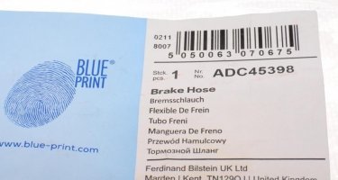 Тормозной шланг ADC45398 BLUE PRINT фото 5