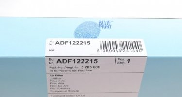 Повітряний фільтр ADF122215 BLUE PRINT –  фото 4