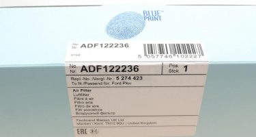 Воздушный фильтр ADF122236 BLUE PRINT –  фото 5