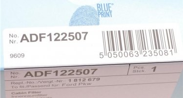 Салонный фильтр ADF122507 BLUE PRINT – (тонкой очистки) фото 4