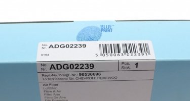 Повітряний фільтр ADG02239 BLUE PRINT –  фото 4
