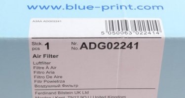 Повітряний фільтр ADG02241 BLUE PRINT –  фото 4