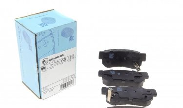 Купить ADG04249 BLUE PRINT Тормозные колодки задние Getz (1.4, 1.5, 1.6) с звуковым предупреждением износа