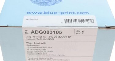 Подшипник ступицы ADG083105 BLUE PRINT – заднийD:76 d:42 W:39 фото 4
