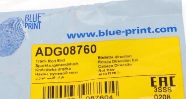 Рулевой наконечник ADG08760 BLUE PRINT фото 5