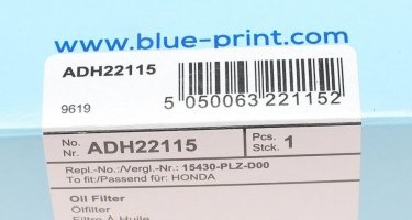 Масляний фільтр ADH22115 BLUE PRINT – (фильтр-патрон) фото 6