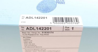 Воздушный фильтр ADL142201 BLUE PRINT –  фото 5