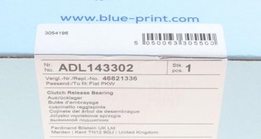 Вижимний підшипник ADL143302 BLUE PRINT фото 5