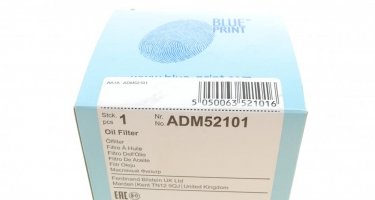 Масляный фильтр ADM52101 BLUE PRINT – (накручиваемый) фото 6