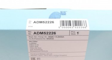 Воздушный фильтр ADM52226 BLUE PRINT –  фото 2