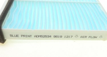 Салонный фильтр ADM52534 BLUE PRINT – (тонкой очистки) фото 2