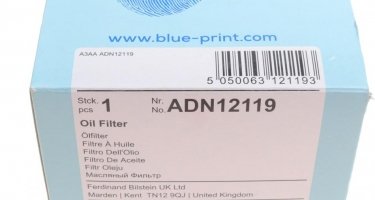 Масляний фільтр ADN12119 BLUE PRINT – (накручуваний) фото 3