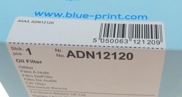 Масляный фильтр ADN12120 BLUE PRINT – (фильтр-патрон) фото 6