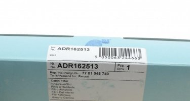 Салонний фільтр ADR162513 BLUE PRINT – (из активированного угля) фото 5