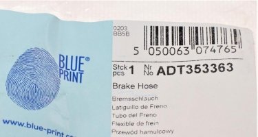 Тормозной шланг ADT353363 BLUE PRINT фото 6