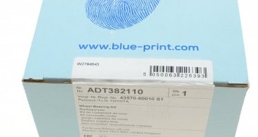 Підшипник маточини ADT382110 BLUE PRINT – переднійD:96 d:54 W:51 фото 8