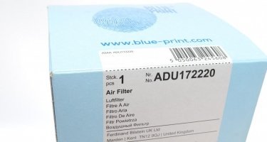Воздушный фильтр ADU172220 BLUE PRINT –  фото 5