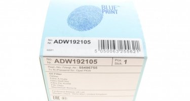 Масляный фильтр ADW192105 BLUE PRINT – (накручиваемый) фото 5