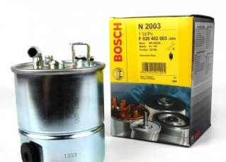 Купить F 026 402 003 BOSCH Топливный фильтр (прямоточный) Sprinter (901, 902, 903, 904, 905) 2.7