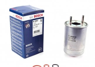 Купить F 026 402 067 BOSCH Топливный фильтр (прямоточный) Scenic 3 (1.5 dCi, 1.9 dCi, 2.0 dCi)
