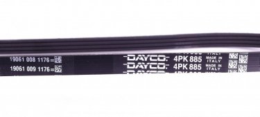 Ремень приводной 4PK885 DAYCO – (4 ребра)Длина: 885 мм фото 3