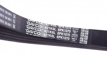 Ремінь приводний 6PK1070 DAYCO – (6 ребер)Довжина: 1070 мм фото 3
